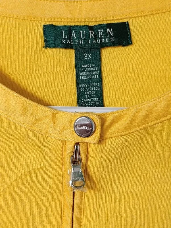 Ralph Lauren T-shirt ronde hals rits 3/4 mouw R1004 – photo 2